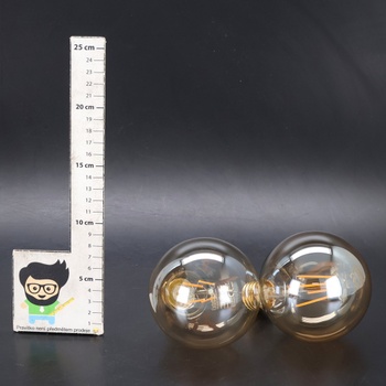 EXTRASTAR Edison vintage žárovka, G95 E27 LED žárovka, průměr 95 mm, 4 W nahrazuje 40 W žárovku,