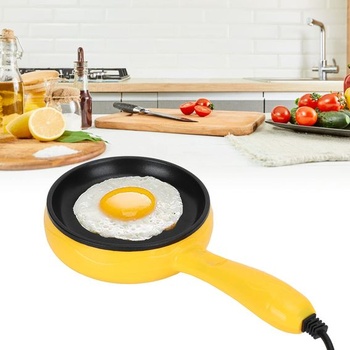 Mini elektrická panvica, nepriľnavá 350W ABS panvica na raňajky, kempovanie a cestovanie, kompaktná a