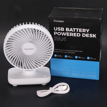Stolný ventilátor Ocoopa D606 biely