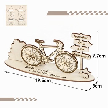 Darček na bicykel k narodeninám pre dievčatá a chlapcov, drevené obaly na darčeky s peniazmi, darček s peniazmi