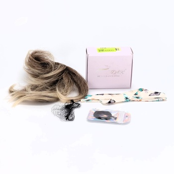 BARSDAR Krátky cop s pazúrmi a flexibilnými drôtikmi, DIY 20cm Pravé ľudské vlasy Hnedá zmes blond