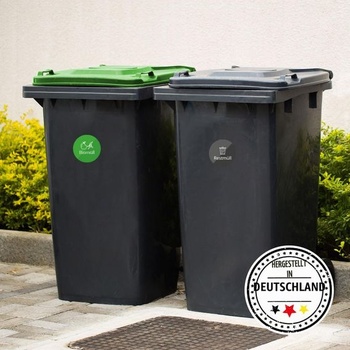 Sada 9 samolepiek younikat pre triedenie odpadu - you0025 Okrúhle ikony 9 cm -D-