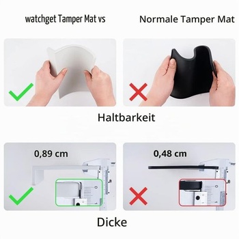 Podložka pod vpichovaciu doštičku Watchget, podložka pod vtlačovaciu doštičku na espresso, šedý