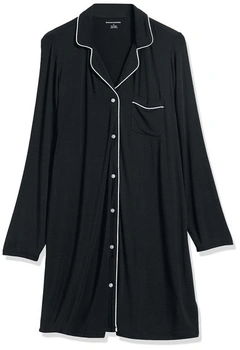Dámska nočná košieľka Amazon Essentials s lemovaním (k dispozícii vo veľkých veľkostiach) 6XL Large