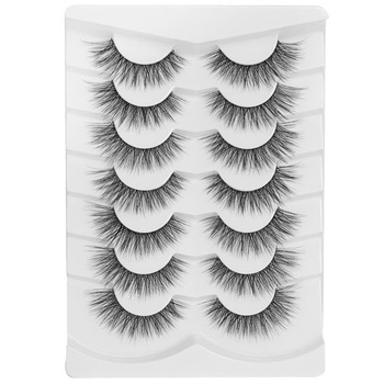 Umelé riasy, nadýchané umelé riasy, tenké prírodné riasy DJ-20 Natural (8mm-14mm)