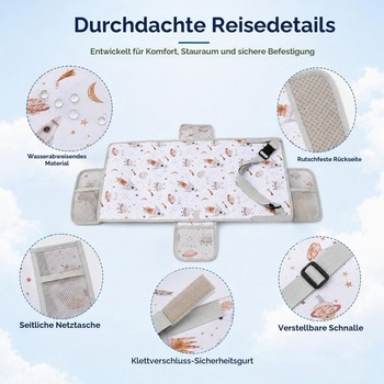 Detská postieľka v lietadle, predĺženie sedadla v lietadle pre deti