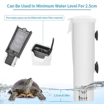 Tichý vnútorný filter pre akvária, vnútorný filter pre korytnačky, vodopádová filtrácia, 3 W, pre malé akvária