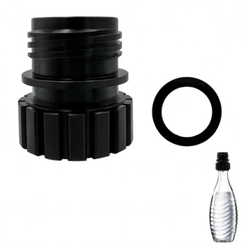 Adaptér pre sklenené fľaše, adaptér, rýchlospojka, prispôsobiteľný pre Terra Sodastream, 0,7 l,