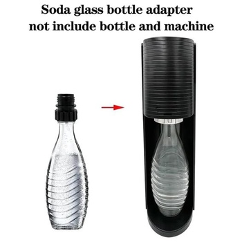 Adaptér pre sklenené fľaše, adaptér, rýchlospojka, prispôsobiteľný pre Terra Sodastream, 0,7 l,