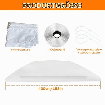 Tesnenie okna 400 cm pre prenosné klimatizácie
