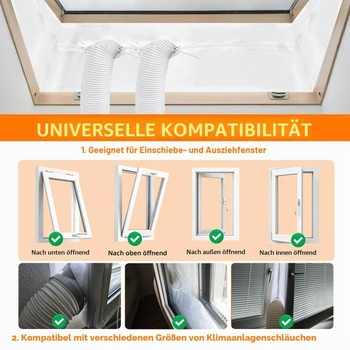 Tesnenie okna 400 cm pre prenosné klimatizácie