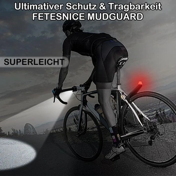 Dvojdielna sada blatníkov na horské bicykle FETENSNICE s reflexnými nálepkami LIGHT-2-TW