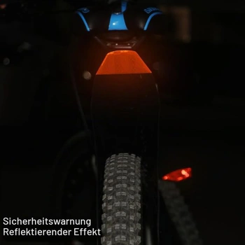 Dvojdielna sada blatníkov na horské bicykle FETENSNICE s reflexnými nálepkami LIGHT-2-TW