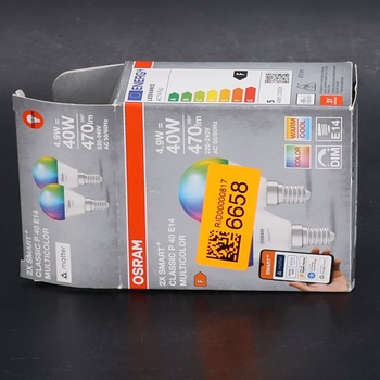 Žiarovky OSRAM SMART+ Drop Bulbs s technológiou Matter over Wi-Fi, výhodné balenie 2 ks, pätica E14, 9