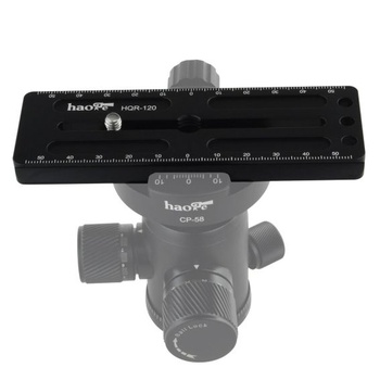 Haoge HQR-120 120mm víceúčelová rychloupínací destička, prodlužovací, posuvná lišta pro stativ
