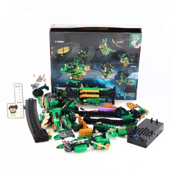 HiWEEGO Technic Robot pre deti so svetlom - 5 v 1 Dinosaurus Sada na diaľkové ovládanie, 877 dielikov RC
