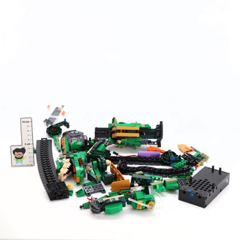 HiWEEGO Technic Robot pre deti so svetlom - 5 v 1 Dinosaurus Sada na diaľkové ovládanie, 877 dielikov RC