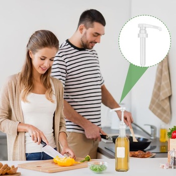 Pumpa na 6 lahviček, dávkovací nástavec 5 ml, závit 28–400 mm, bez BPA, závit 28–400 mm