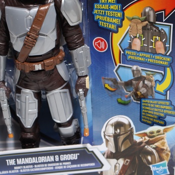 Star Wars: Mandalorian a Grogu: Bounty Hunter Blaster, akční figurka (28 cm) se zvukovými efekty,