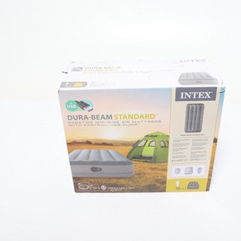 Intex Twin Dura-Beam Prestige Air Bed s Fastfill USB pumpou, nafúknutá veľkosť: 99 cm x 191 cm x