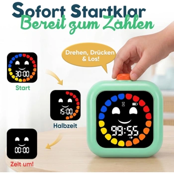 Digitální časovač VISSE TimeBuddy zelený
