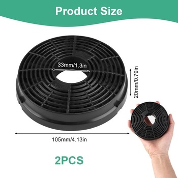 Uhlíkový filtr kompatibilní s digestořemi Lamona HJA2480 HJA2908 LAM2401, odsávací ventilátor,