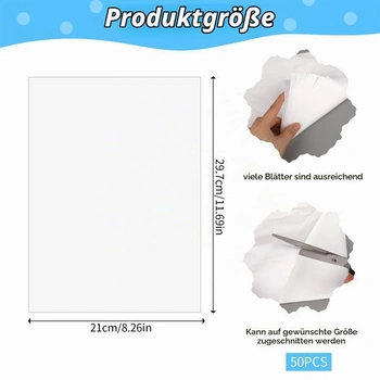 KALIONE 50 kusov kopírovacieho papiera bielej farby, grafitový pauzovací papier A4, transferový papier na