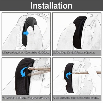 Náhradné náušníky Yizhet pre SteelSeries Arctis 7/9/5/3/1 (nepasujú na Nova) Mesh Fabric-A