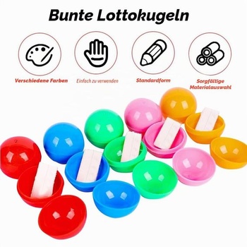 50 lotériových gulí, plniteľné plastové gule, farebné bingo gule, plniteľné ozdobné gule bez