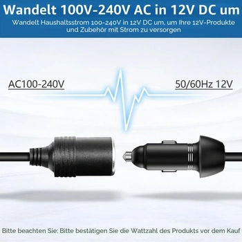 12V 2A adaptér do auta do zásuvky Univerzální napájecí zdroj 230V na 12V adaptér do zapalovače