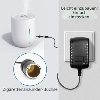 12V 2A adaptér do auta do zásuvky Univerzální napájecí zdroj 230V na 12V adaptér do zapalovače