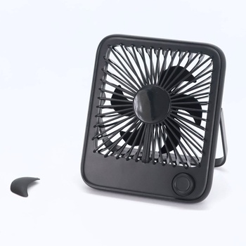 Stolný ventilátor Dealswin LED mini čierna2