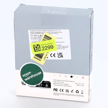 Stolný ventilátor Dealswin LED mini čierna2