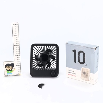 Stolný ventilátor Dealswin LED mini čierna2