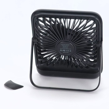 Stolný ventilátor Dealswin LED mini čierna2