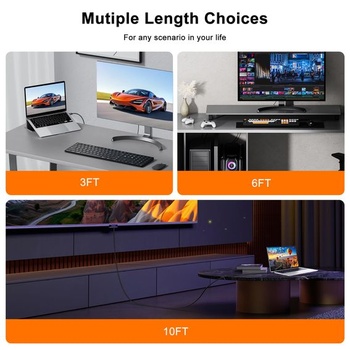 Kábel 4K DisplayPort na HDMI, 2m jednosmerný, DisplayPort z počítača na HDMI monitor, DP 1.2 na