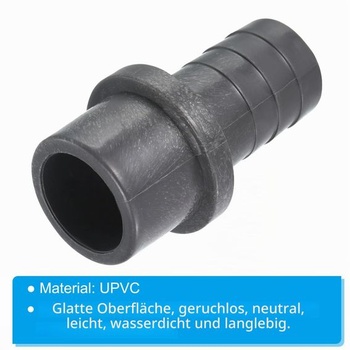 PATIKIL 3dílná redukční tvarovka z UPVC s vnějším průměrem 25 mm, 20 mm ostnatá rovná spojka,