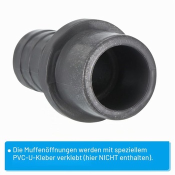 PATIKIL 3dílná redukční tvarovka z UPVC s vnějším průměrem 25 mm, 20 mm ostnatá rovná spojka,