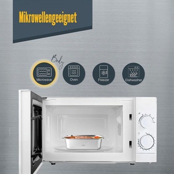 Lacor - 64610 - Obdĺžniková nádoba na potraviny Ecoinox, nerezová oceľ 18/10, 800 ml, vhodná do