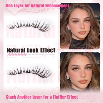 EMEDA Braune cluster Wimpern 8-14mm mix DIY Einzel Wimpern Extensions Lash Clusters Hnedé a čierne