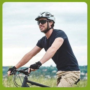 Pánske cyklistické okuliare Apricitie Fast, súprava 3 ks, UV 400, športové okuliare