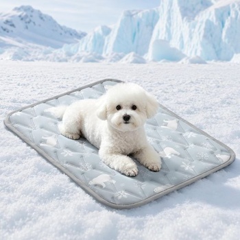 Chladiaca podložka Angelpet pre psov 60x45cm, Q-MAX >0.5, Samochladiaca deka bez gélu pre malé psy a