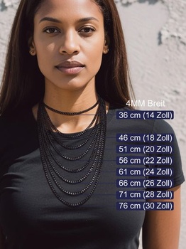 Náhrdelník Bandmax Classic Curb Chain 4mm/6mm/9mm široký kubánský řetízek pro ženy, muže, chlapce a