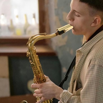 Kovový náustok pre tenor saxofón a B klarinet, príslušenstvo, zlatá farba, vhodné pre profesionálne