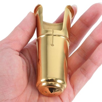 Kovový náustok pre tenor saxofón a B klarinet, príslušenstvo, zlatá farba, vhodné pre profesionálne