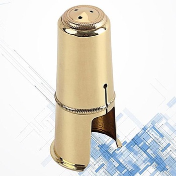 Kovový náustek pro tenor saxofon a B klarinet, příslušenství, zlatá barva, vhodné pro profesionální