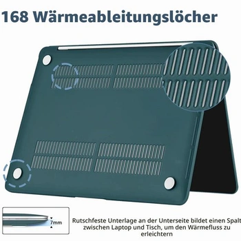 Pouzdro pro MacBook Pro 13,3 palce 2020-2023 s čipem M2 M1, tmavě tyrkysová (Deep Teal) pro MacBook