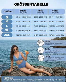 Dámská bikinová souprava Bauchweg, bikiny s vysokým pasem, push-up střih M, červená