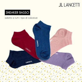 LANCETTI - 6 párov krátkych detských ponožiek, bavlnené ponožky, škótska priadza, pre chlapcov i dievčatá