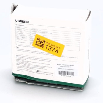 UGREEN Webcam Full HD 1080P/30fps USB A webkamera s mikrofonem pro PC, automatická korekce světla,